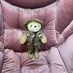 NWT Bear Forces of America Marine Desert Marpat Plush - 10 Inches